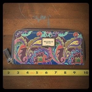 Relic Paisley Zip Wallet
